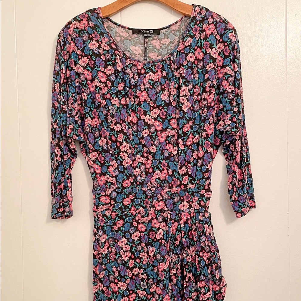 Forever 21 Floral Long Sleeve Dress